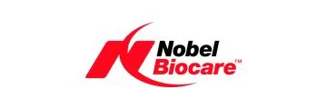 Nobel Biocare dental implant system logo — HSR Dental Booth