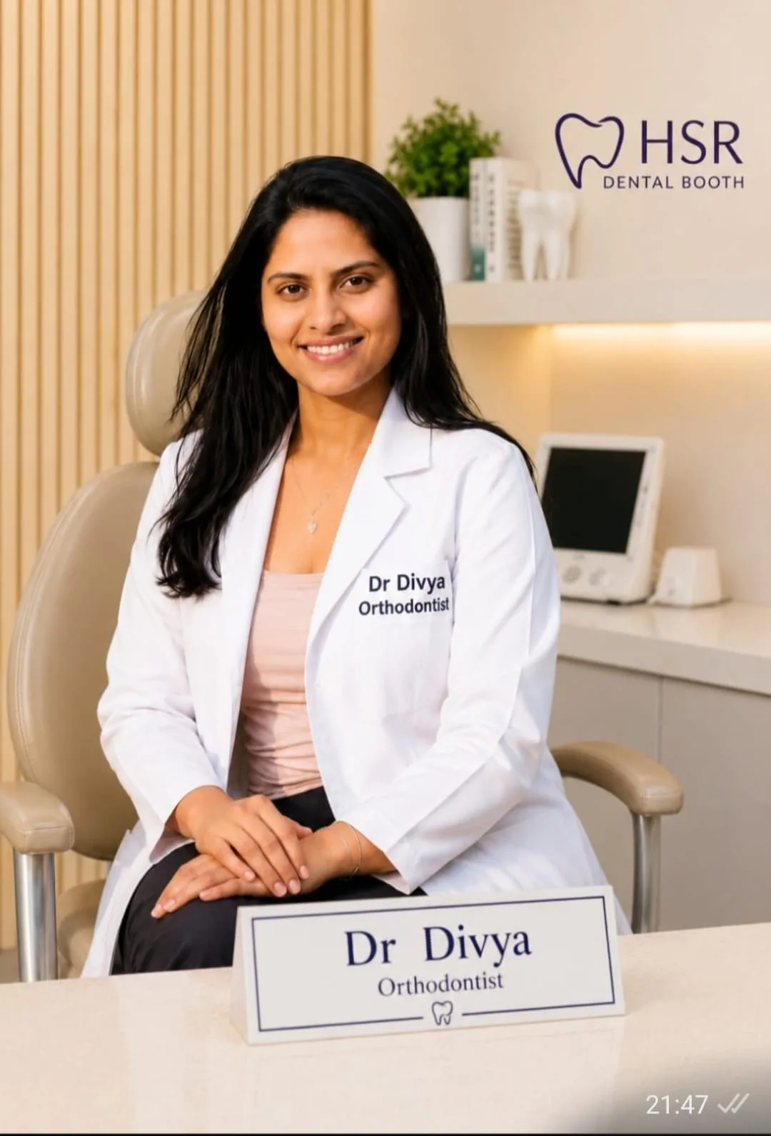 Dr. Divya, Orthodontics at HSR Dental Booth, HSR Layout Bengaluru