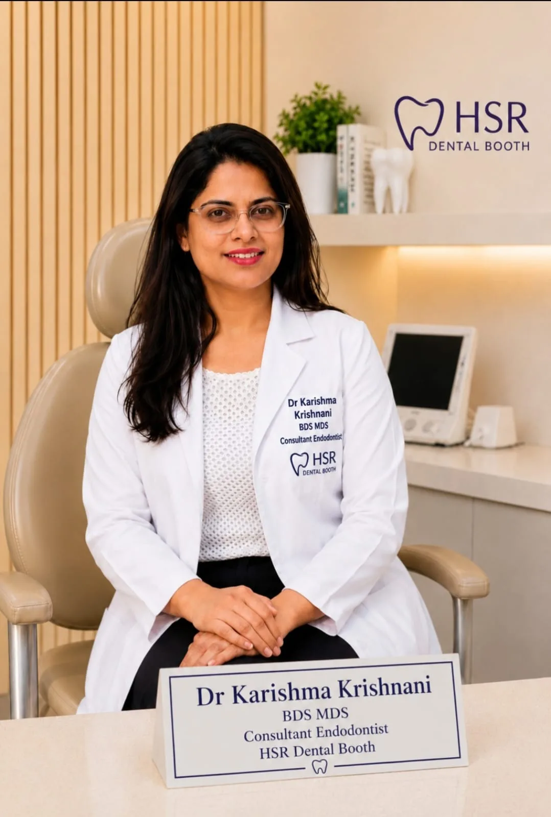 Dr. Karishma Krishnani, Endodontics at HSR Dental Booth, HSR Layout Bengaluru