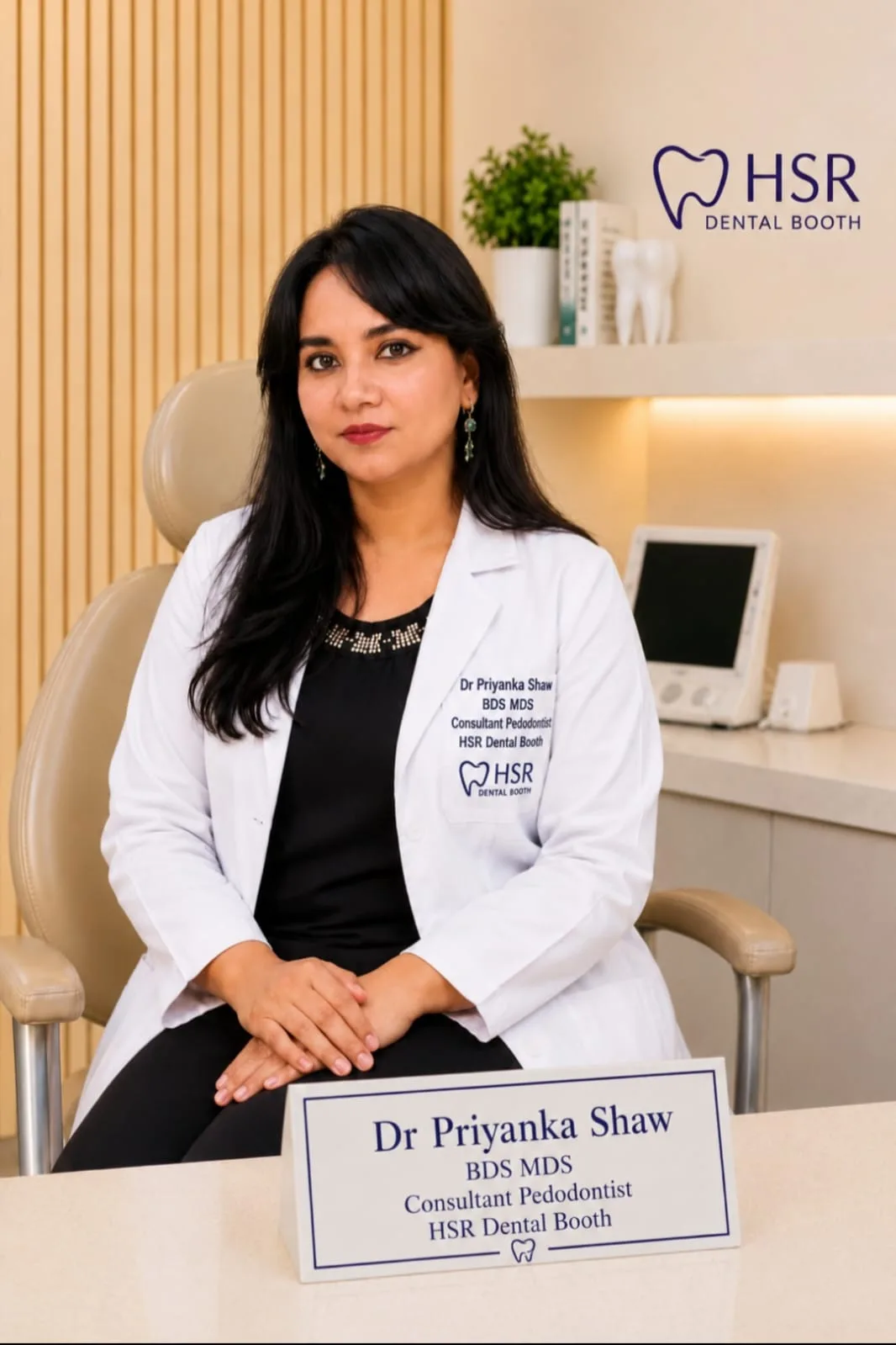 Dr. Priyanka Shaw, Pediatric Dentistry at HSR Dental Booth, HSR Layout Bengaluru